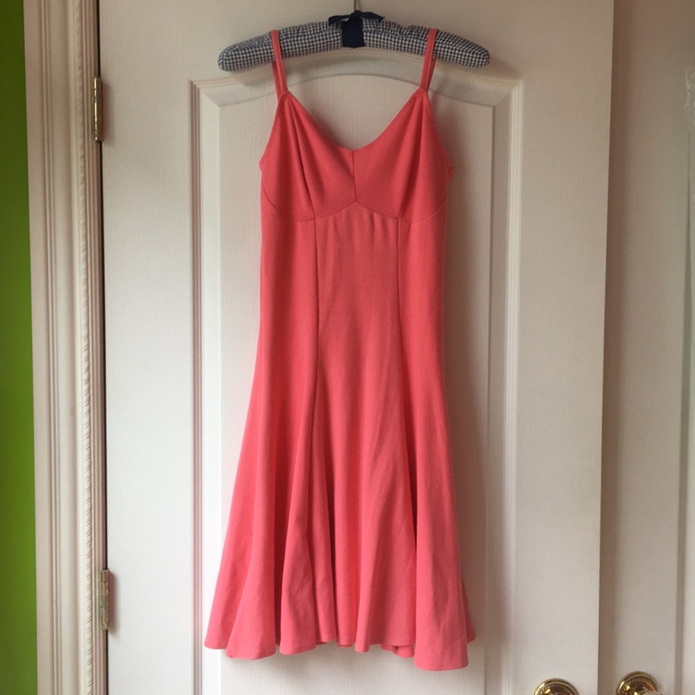 Coral pink summer dress